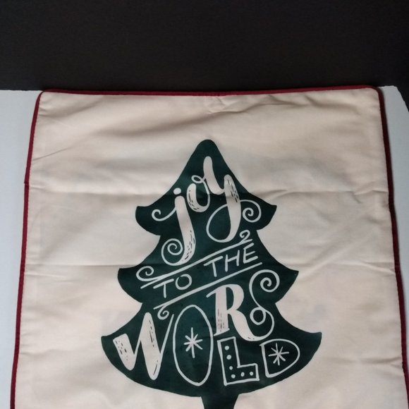 Santa Decorative Pillowcases 18"x18" Dual Sided Santa & Jot to the world - Picture 7 of 9